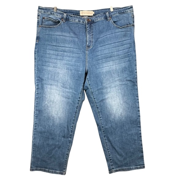 Soft Surroundings Denim - Soft Surroundings Women's Blue Denim Crop Ankle Casual Stretch Comfort Jeans 24W
